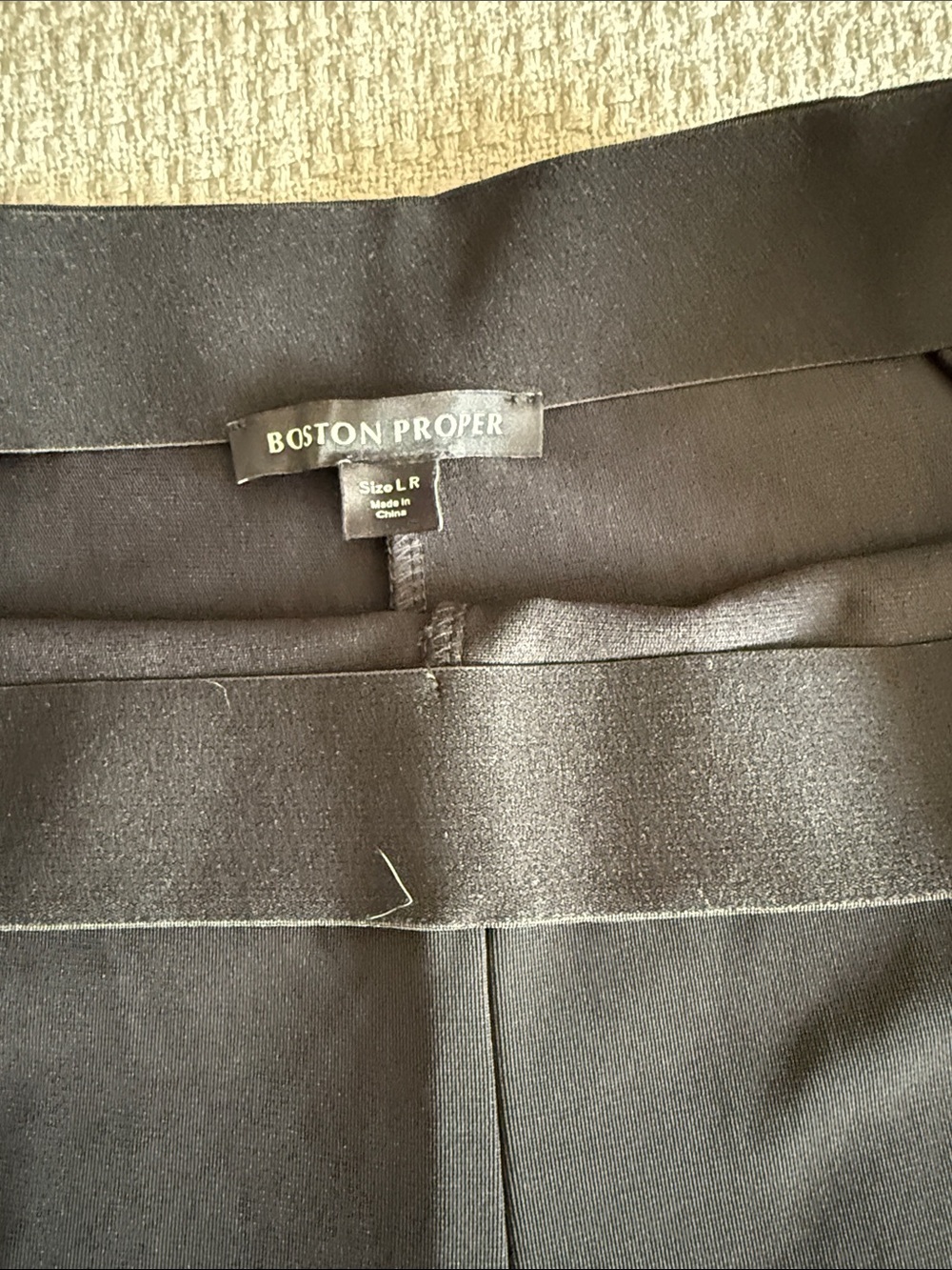 Boston Proper women’s Black Dress Pants - Sleek Straight Leg - Picture 2 of 4